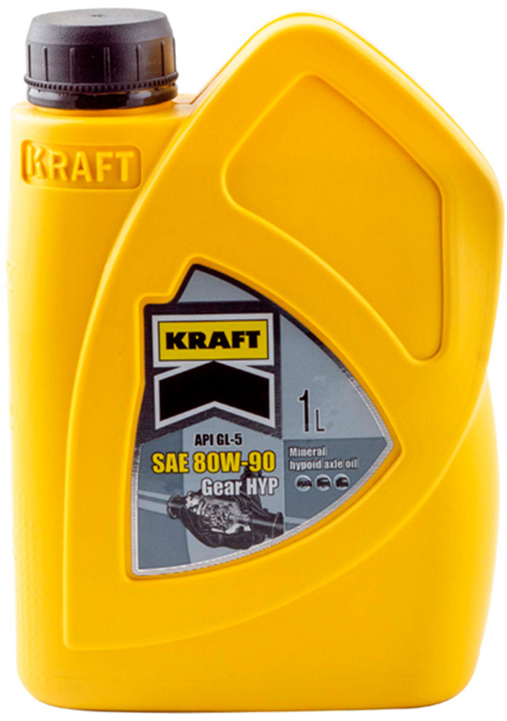Олива трансмісійна KRAFT GEAR HYP GL-5 SAE 80W-90 1 л (005787)